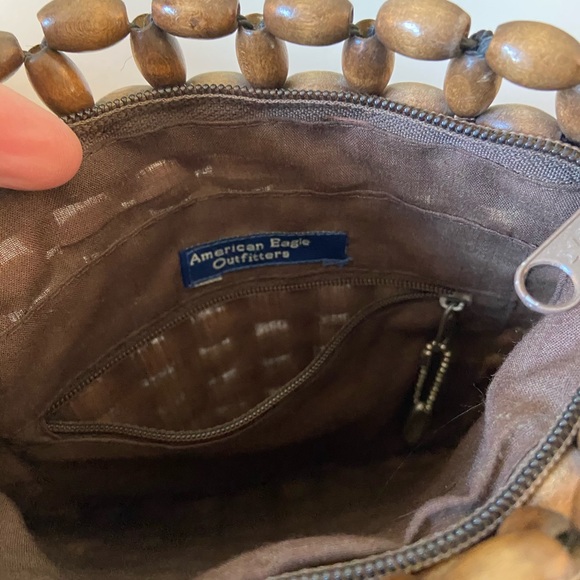 American eagle beaded macrame boho crossbody bag - Picture 9 of 10